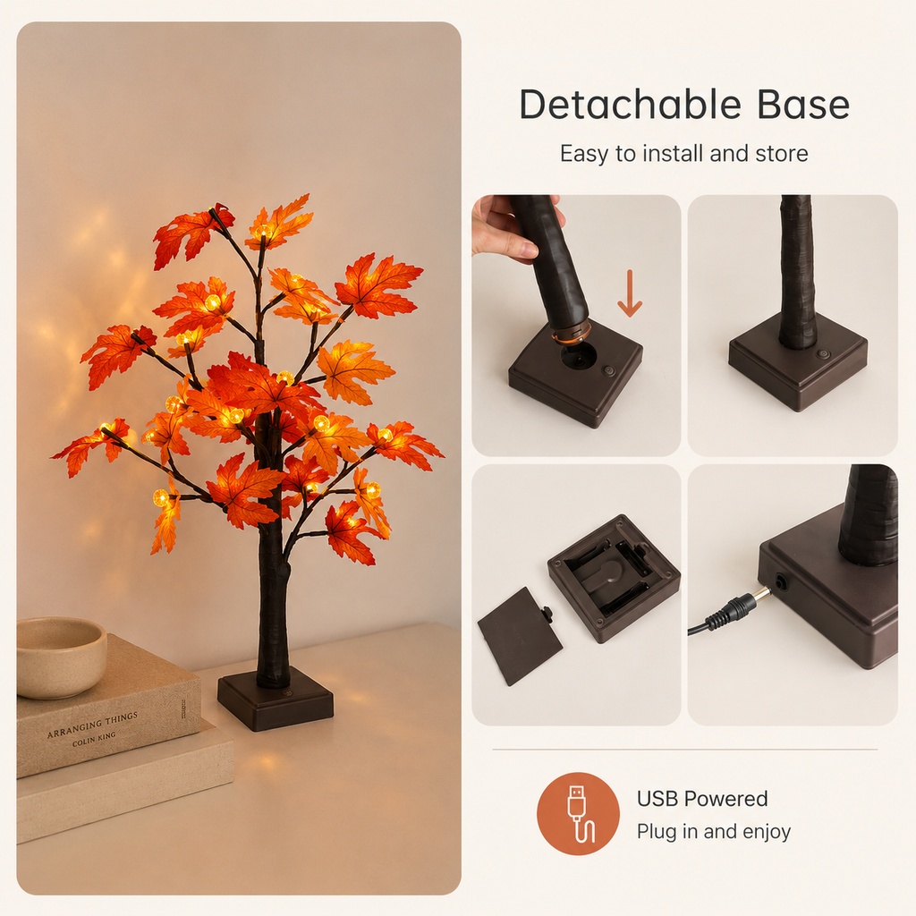 Nestora Lighted Maple Tree