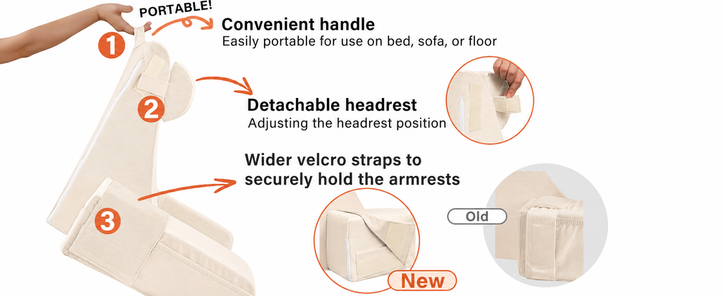 Nestora Wedge Reading Pillow