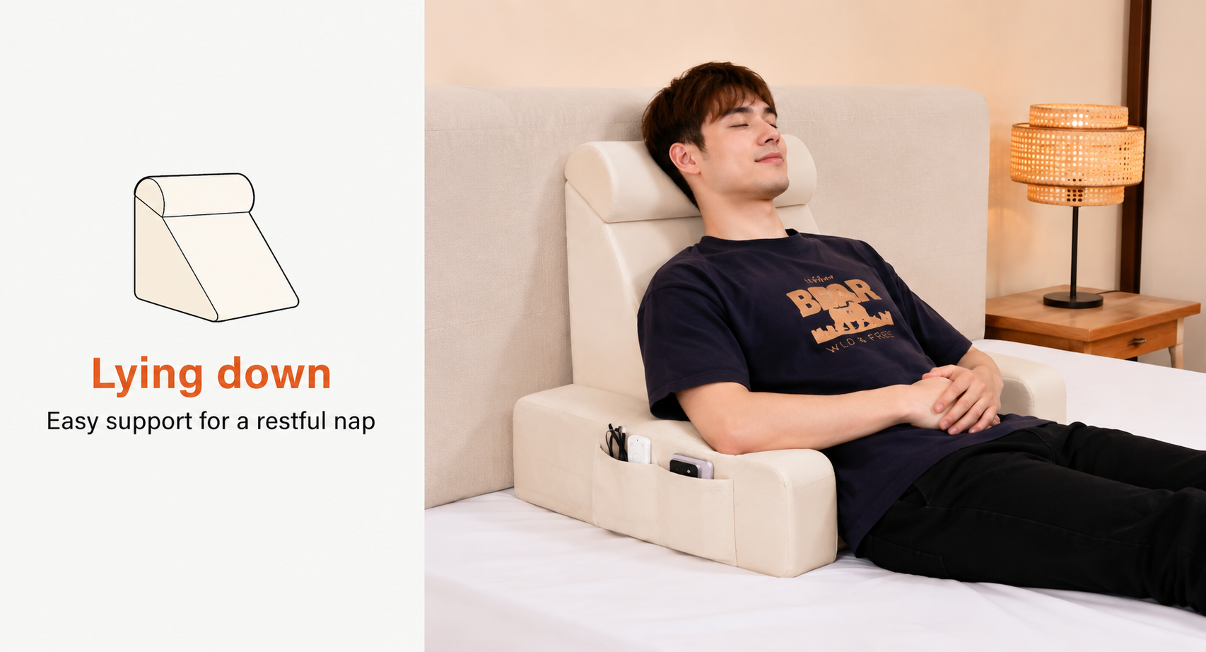 Nestora Wedge Reading Pillow